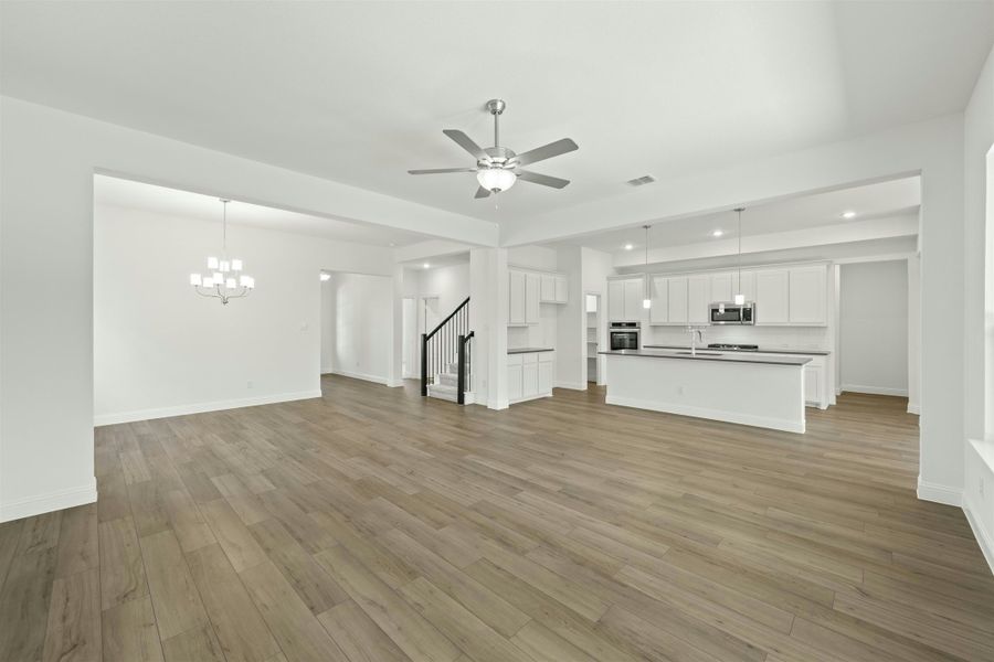 Representative unfurnished interior of a home built from the Cherry by Kindred Homes in Westside Preserve, Midlothian (Image 46).