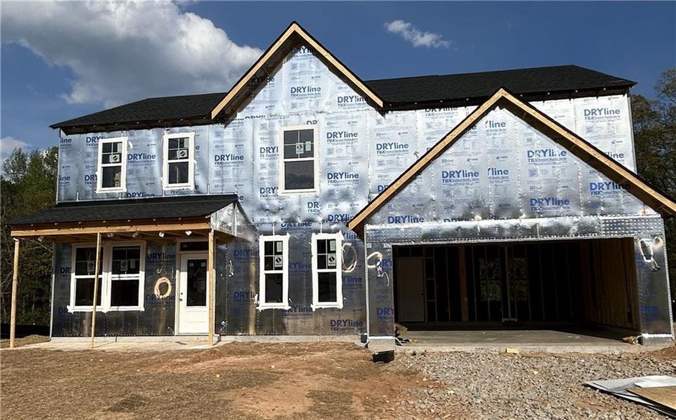 In-progress construction of a new home in Pickens Bluff, Hiram, GA (Image 5).