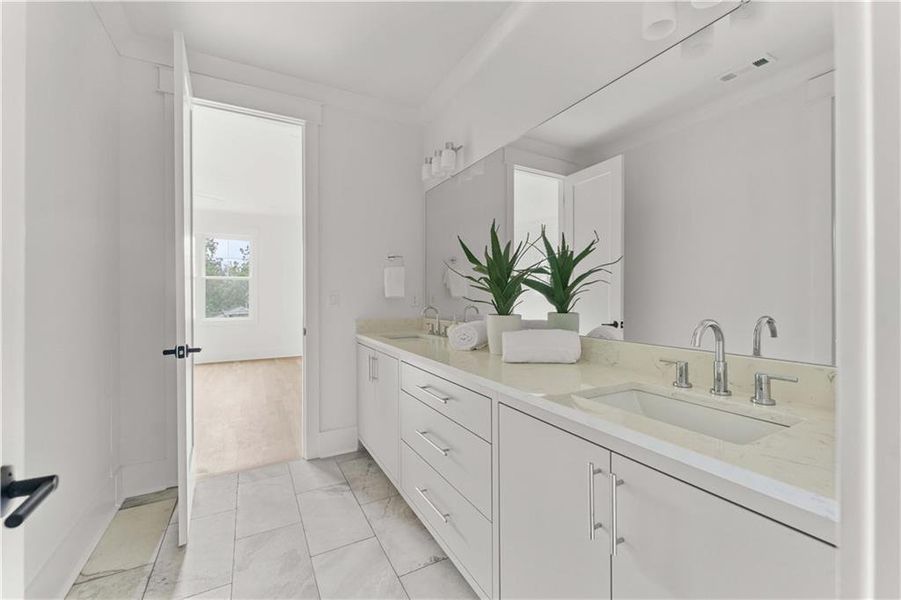 Furnished interior view inside a new home in , Atlanta (Image 16).