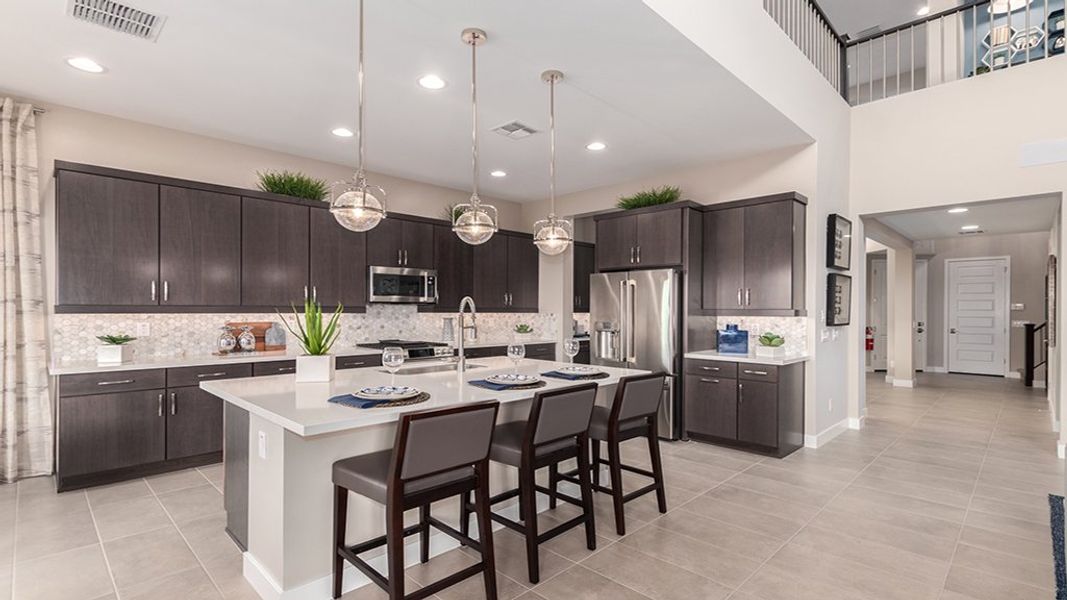 Furnished interior in a model home at Combs Ranch Landmark Collection in San Tan Valley (Image 20).