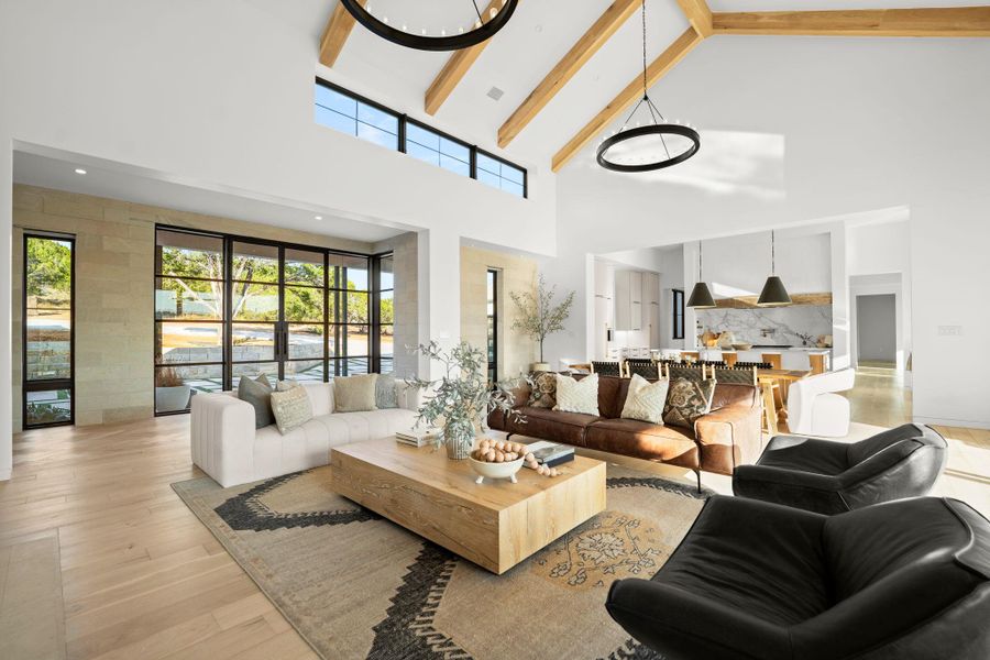 Furnished interior view inside a new home in , Spicewood (Image 30).