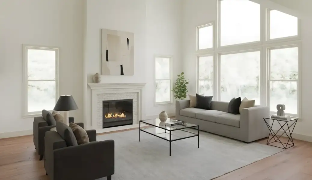 Furnished interior view inside a new home in Stonehaven, Winder (Image 9).