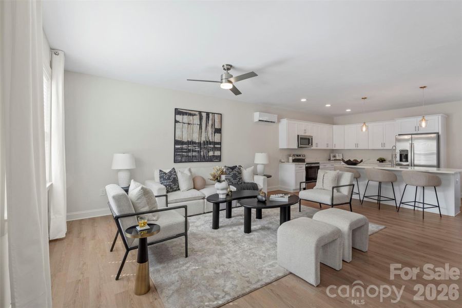 Furnished interior view inside a new home in , Charlotte (Image 14).