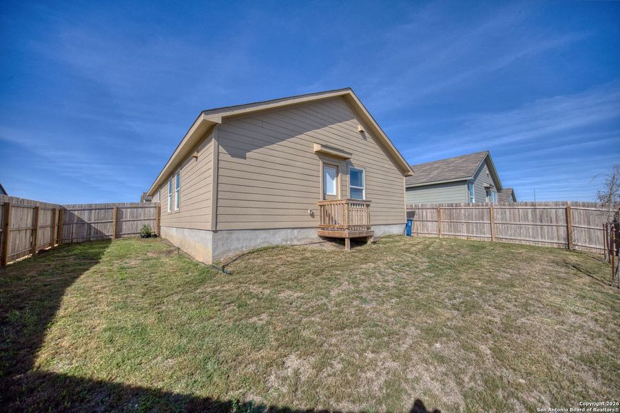 Exterior details and patio area of a home in , San Antonio (Image 4). Exterior details and patio area of a home in , San Antonio (Image 4).