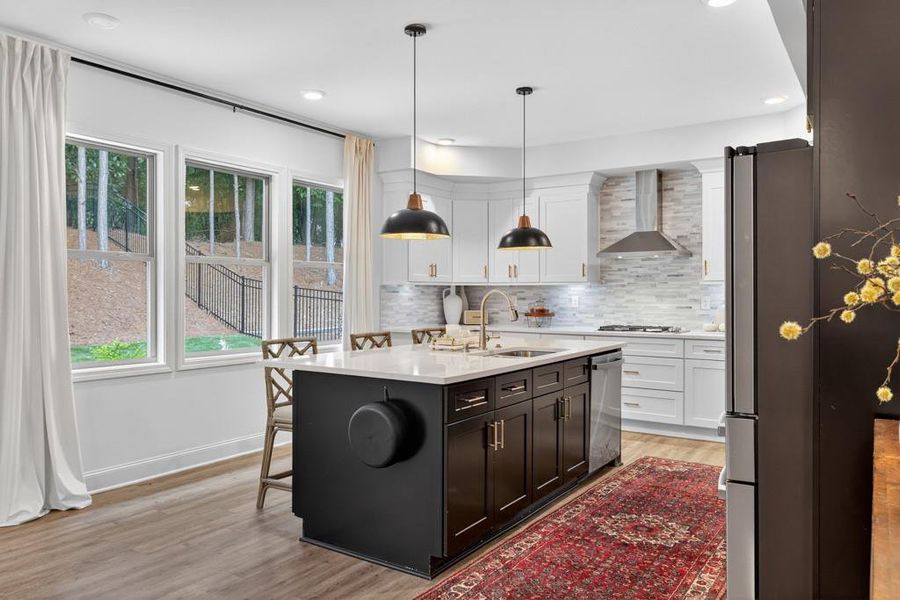 Furnished interior view inside a new home in , Flowery Branch (Image 16). Furnished interior view inside a new home in , Flowery Branch (Image 16).