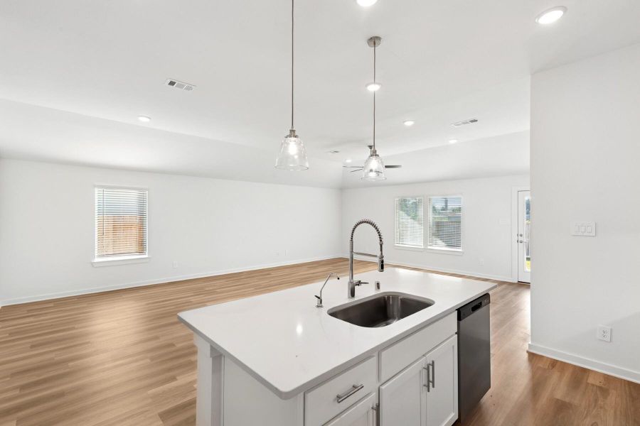 Furnished interior view inside a new home in Pinewood at Grand Texas, New Caney (Image 4). Furnished interior view inside a new home in Pinewood at Grand Texas, New Caney (Image 4).