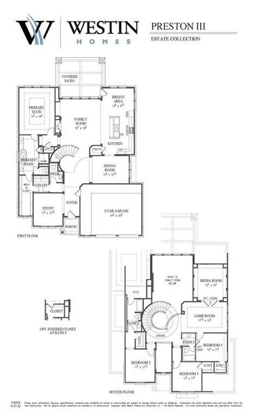 Westin Homes floor plan