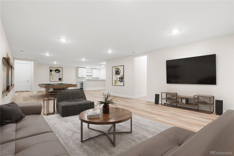 Furnished interior view inside a new home in Luxe at The Canyons, Castle Pines (Image 32).