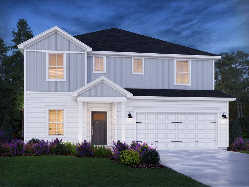 Front exterior of a new home in Briarcreek - Legacy Series, Antioch, TN, highlighting curb appeal (Image 1). Front exterior of a new home in Briarcreek - Legacy Series, Antioch, TN, highlighting curb appeal (Image 1).
