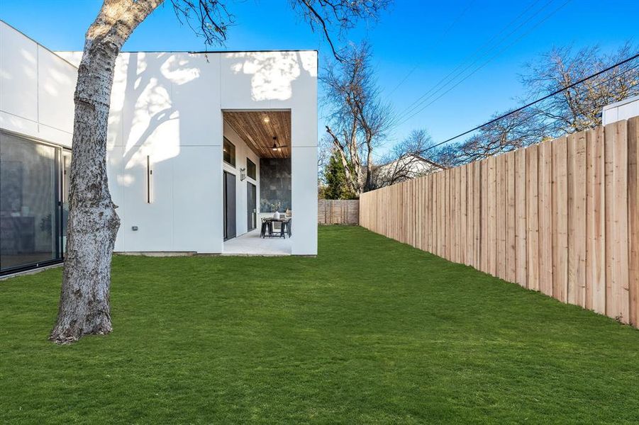 View of yard featuring a patio