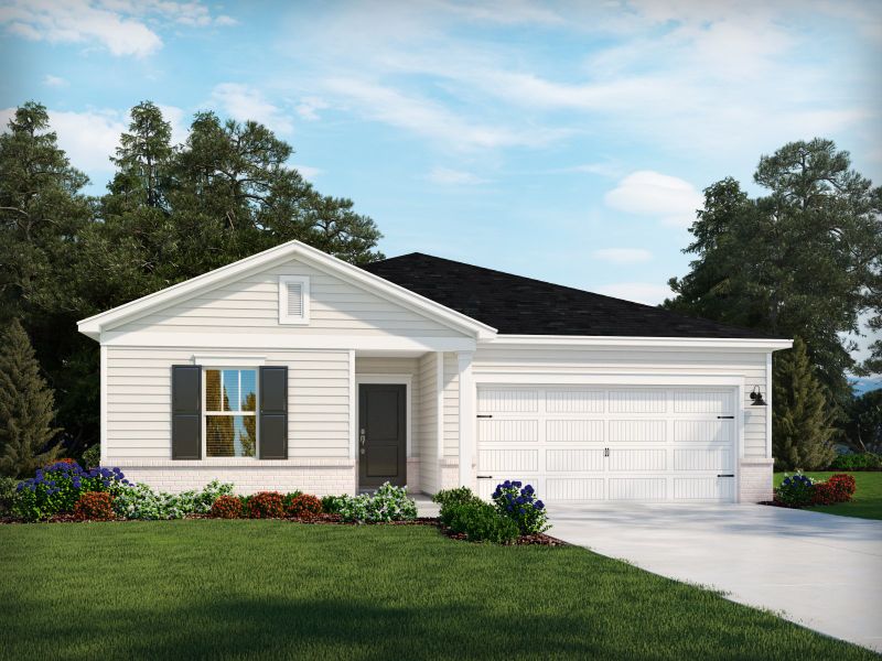 Representative exterior photo of a completed home built from the Chandler by Meritage Homes in Creekside Point, Little River, SC (Image 2). Representative exterior photo of a completed home built from the Chandler by Meritage Homes in Creekside Point, Little River, SC (Image 2).