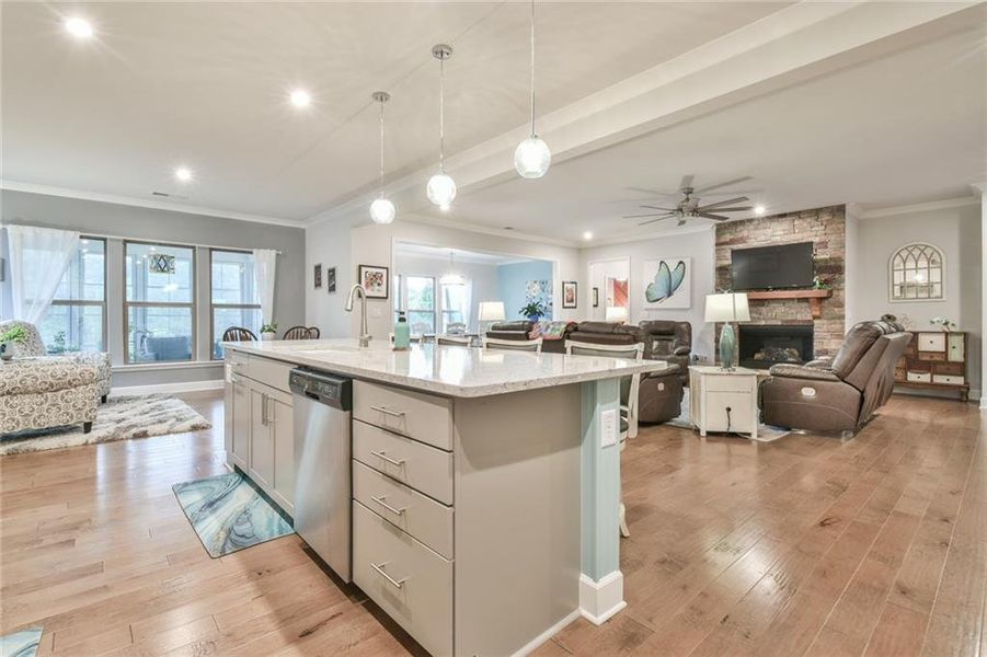 Furnished interior view inside a new home in , Hoschton (Image 32).