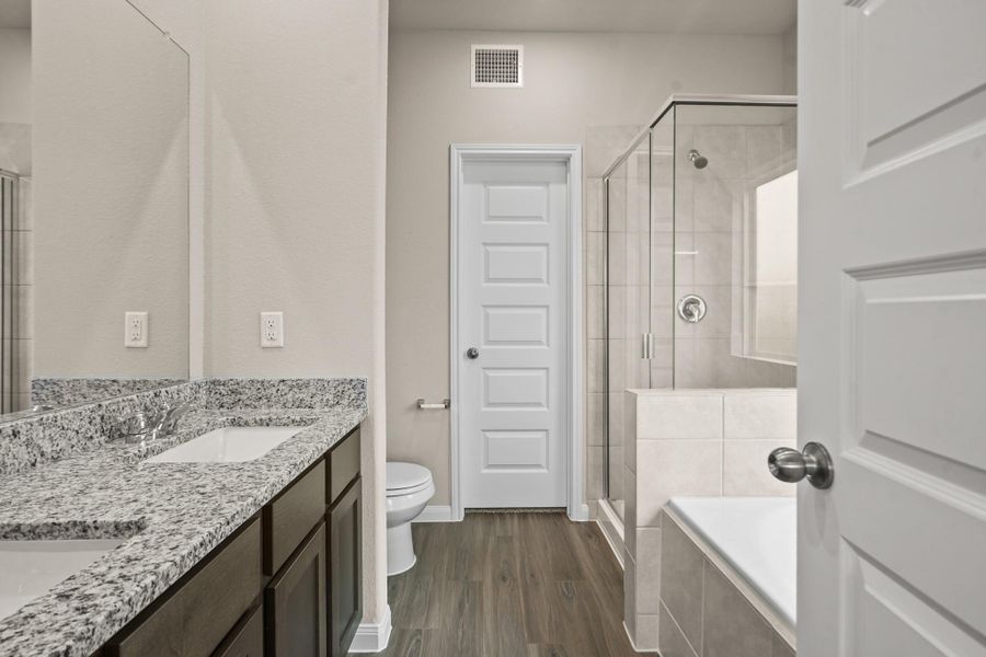 Furnished interior view inside a new home in Ridgeland Hills, Willis (Image 6). Furnished interior view inside a new home in Ridgeland Hills, Willis (Image 6).