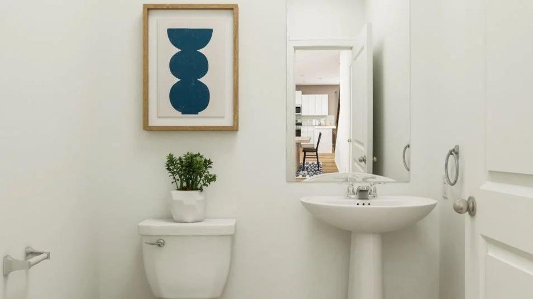 Furnished interior view inside a new home in Meadowlark Preserve, Pflugerville (Image 6).