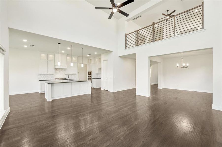 Furnished interior view inside a new home in Wildflower Ranch 60-65, Justin (Image 23). Furnished interior view inside a new home in Wildflower Ranch 60-65, Justin (Image 23).
