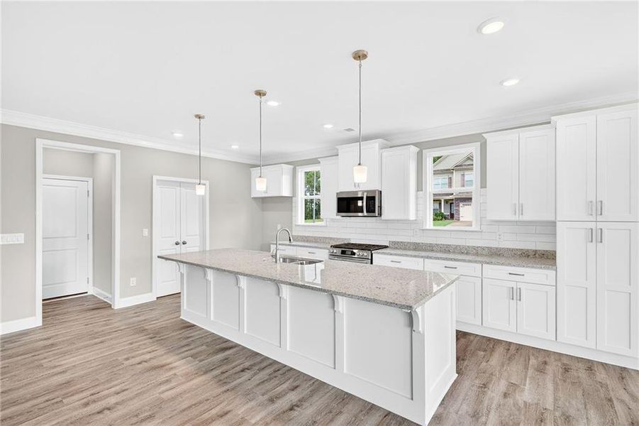 Furnished interior view inside a new home in , Hiram (Image 9).