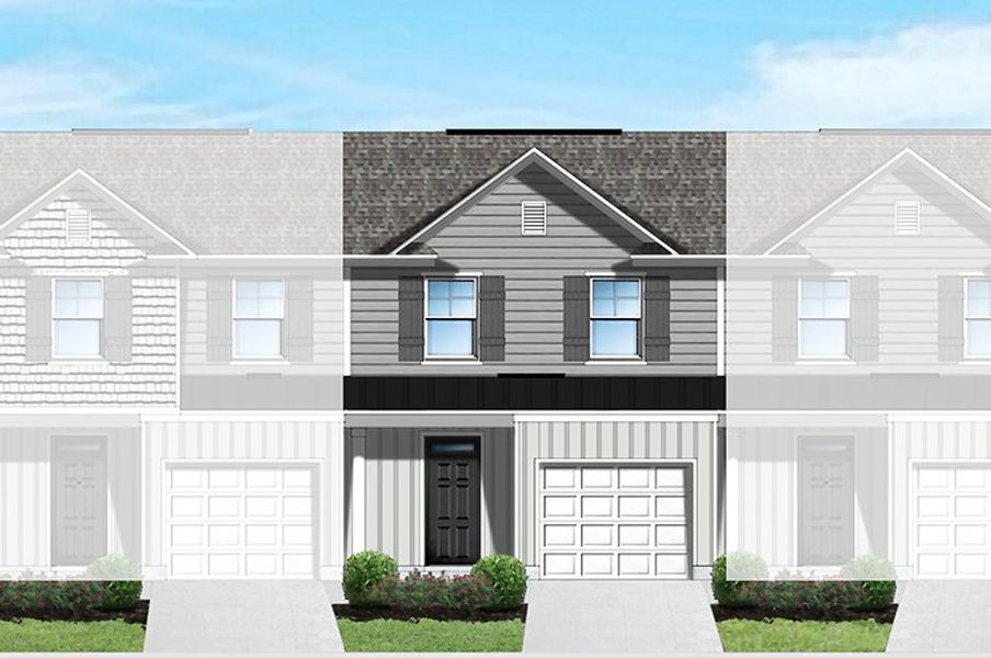 6 Unit - Elevation D-2 6 Unit - Elevation D-2