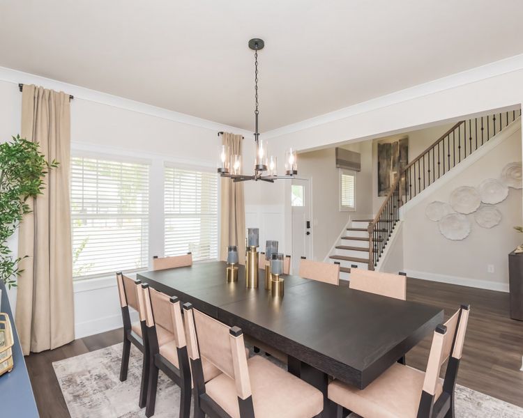 Furnished interior view inside a new home in Vines at Mill Creek - Legacy Series, Braselton (Image 6).