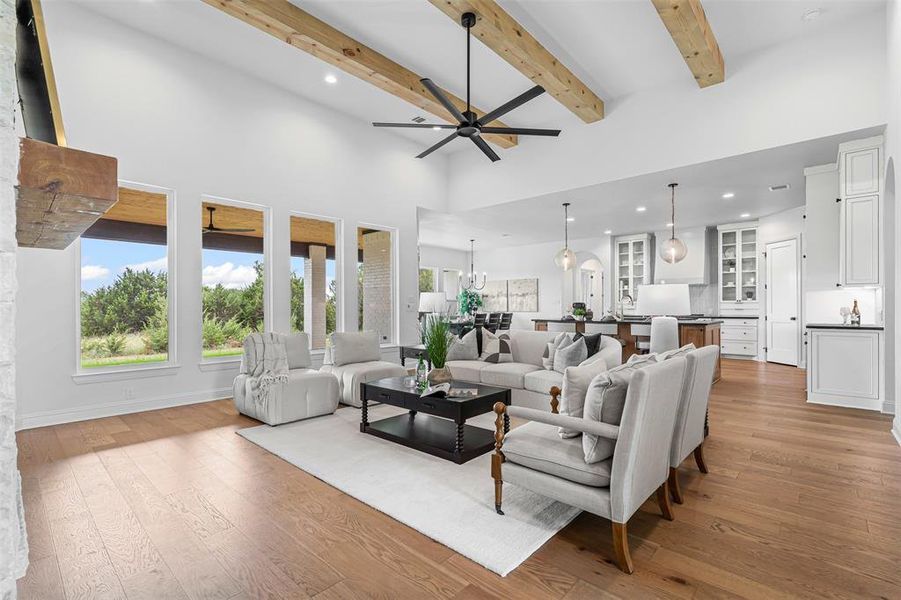 Furnished interior in a model home at Rolling Creek Ranch in Granbury (Image 5). Furnished interior in a model home at Rolling Creek Ranch in Granbury (Image 5).