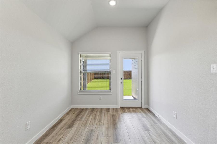 Nook in the Amber home plan by Trophy Signature Homes – REPRESENTATIVE PHOTO