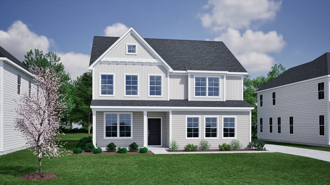 Representative exterior photo of a completed home built from the Mulberry - Vanguard Collection by Mungo Homes in Hanes Lake, Winston-Salem, NC (Image 22). Representative exterior photo of a completed home built from the Mulberry - Vanguard Collection by Mungo Homes in Hanes Lake, Winston-Salem, NC (Image 22).