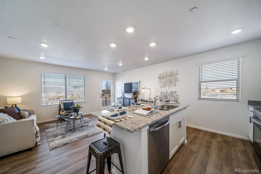 Furnished interior view inside a new home in , Commerce City (Image 28).