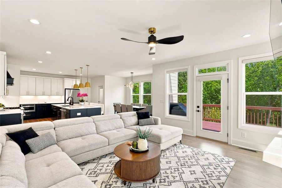 Furnished interior view inside a new home in , Woodstock (Image 33).