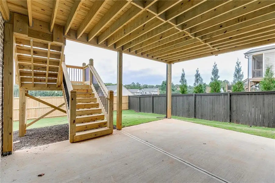 Exterior details and patio area of a home in , Buford (Image 4).