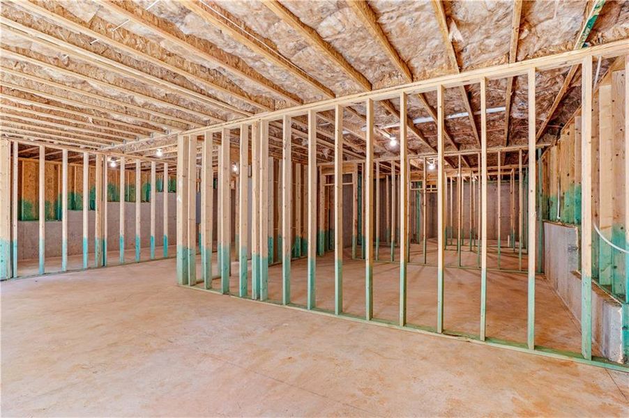 In-progress construction of a new home in Waters Edge, Mansfield, GA (Image 27).