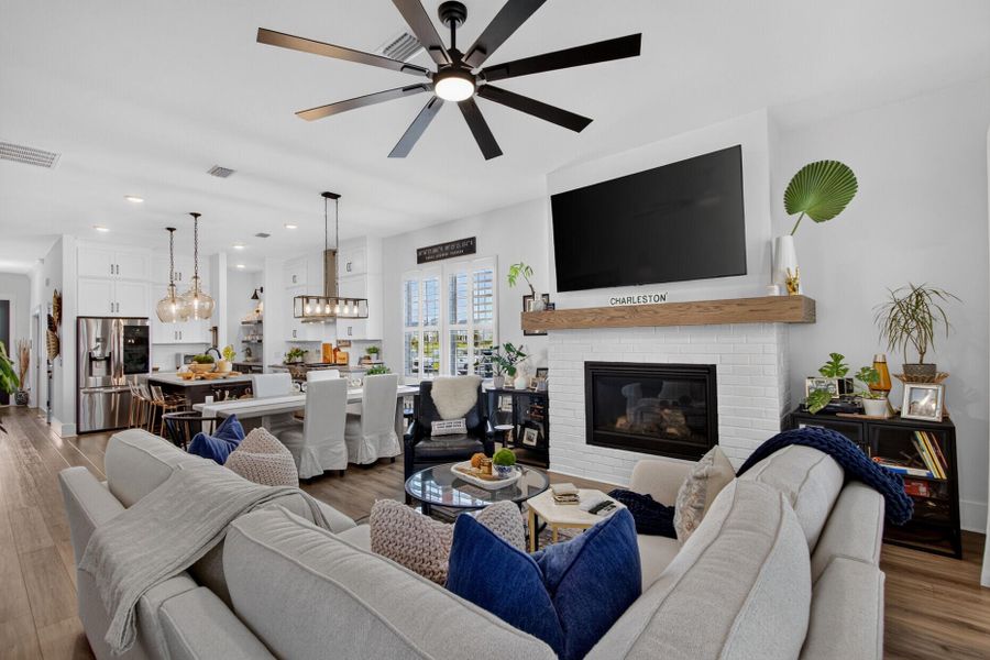 Furnished interior view inside a new home in , Summerville (Image 72). Furnished interior view inside a new home in , Summerville (Image 72).