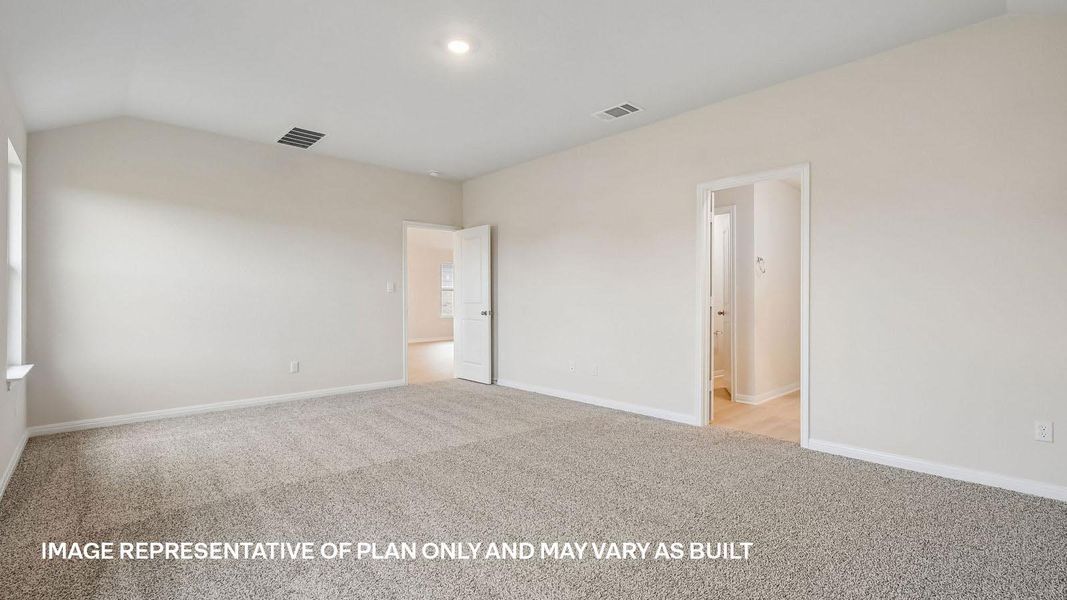 Spacious, unfurnished interior of a new home in Trails at Wildhorse, Austin (Image 11).