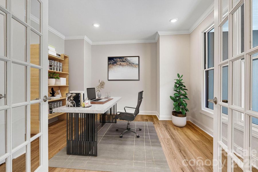 Furnished interior view inside a new home in The Courtyards at Lake Davidson, Mooresville (Image 7).