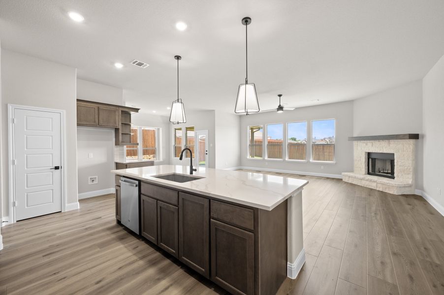 Furnished interior view inside a new home in Waterford Park, Weatherford (Image 8).