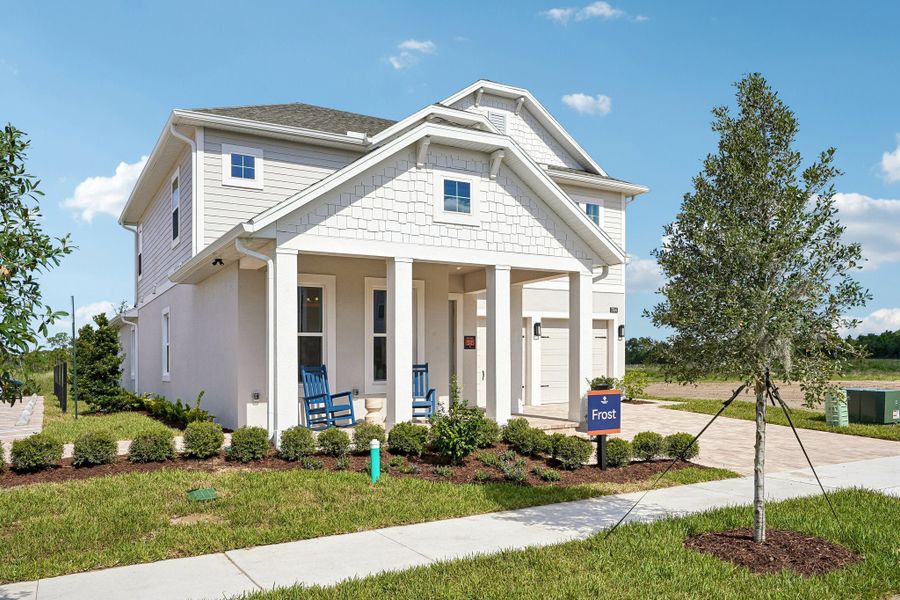 Representative exterior photo of a completed home built from the Frost by Rockwell Homes in Northlake at Ovation, Winter Garden, FL (Image 2).