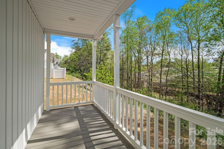 Exterior details and patio area of a home in , Asheville (Image 23).