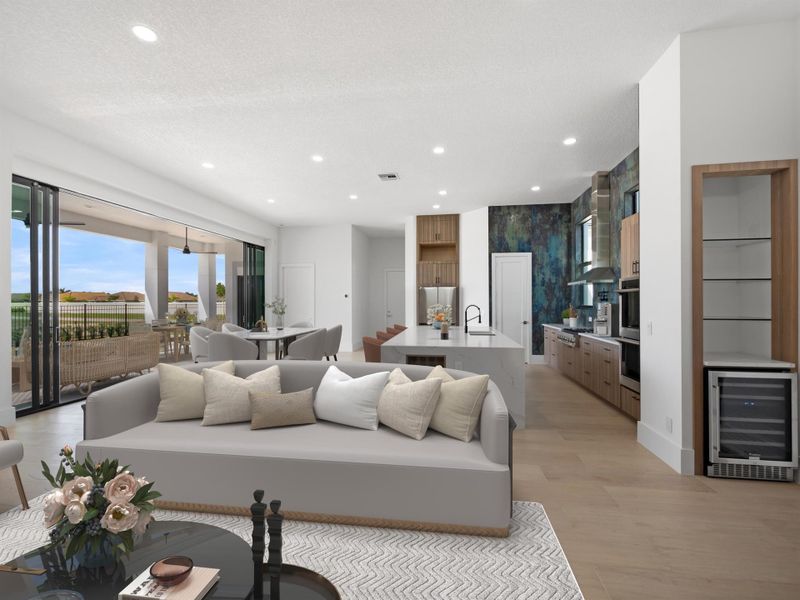 Furnished interior view inside a new home in , Port St. Lucie (Image 36).