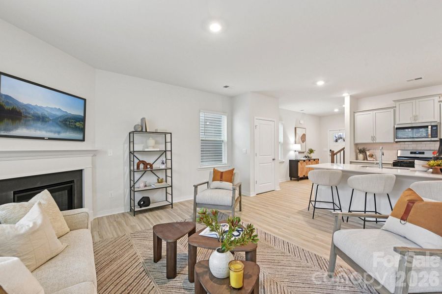 Furnished interior view inside a new home in The Hamptons at Hickory, Hickory (Image 5).