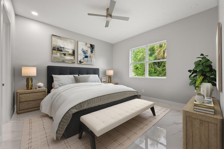 Furnished interior view inside a new home in , Port St. Lucie (Image 6).