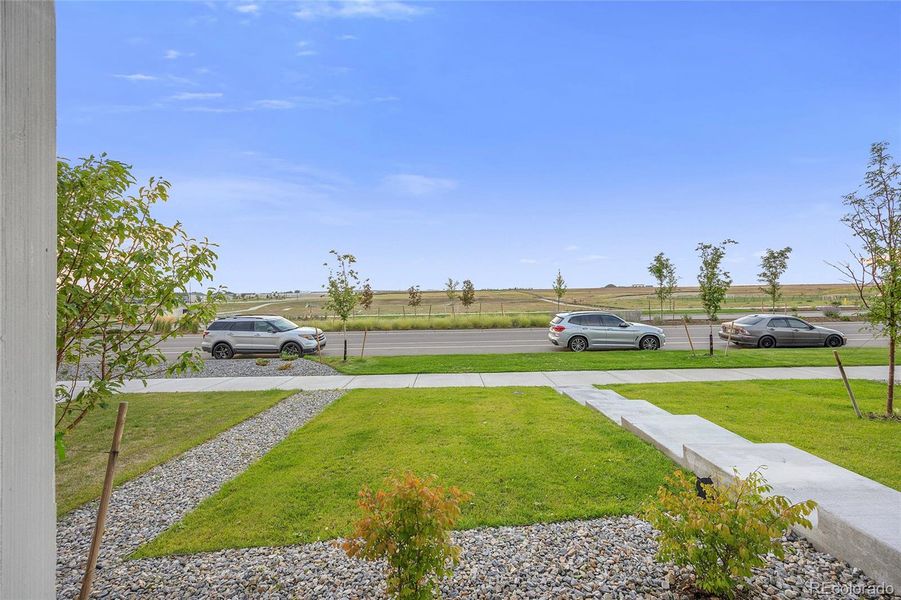 No homes in front of this home! Open space in front where a future park will be.