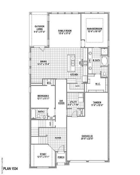 Plan 1534 1st Floor