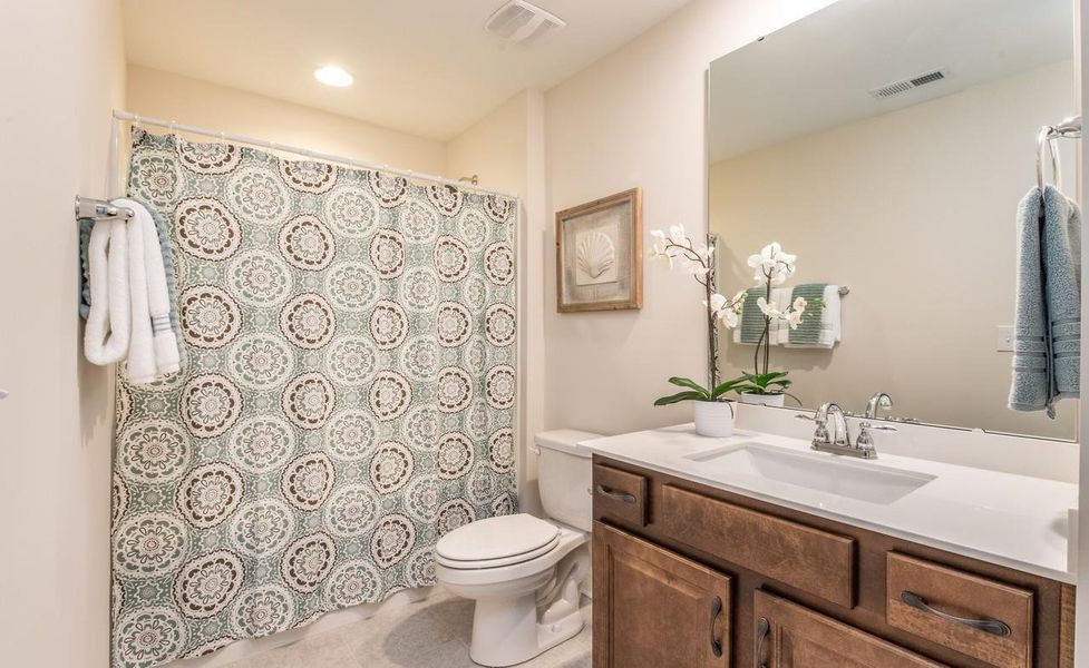 Representative furnished interior of a home built from the Muirfield by Greybrook Homes in Edmunds Farm, Clover (Image 12).