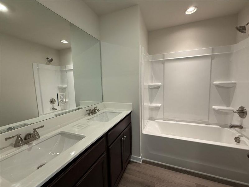 Furnished interior view inside a new home in The Towns at Auburn Station West, Auburn (Image 6).