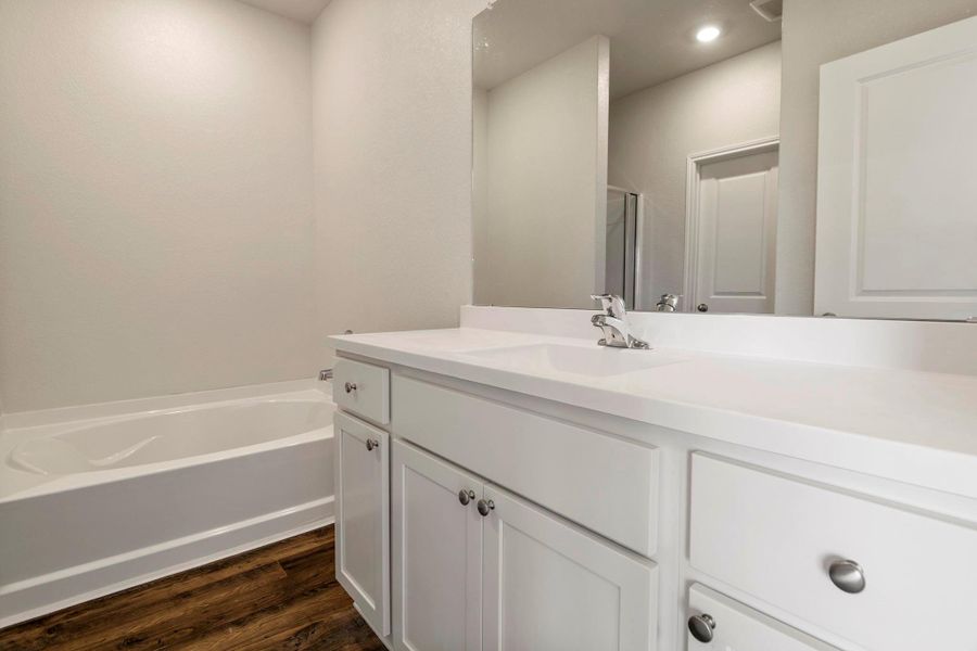 Furnished interior view inside a new home in Trails at Cochran Ranch, Waller (Image 9). Furnished interior view inside a new home in Trails at Cochran Ranch, Waller (Image 9).
