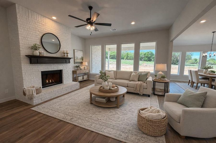AI Enhanced Staging of Living Room