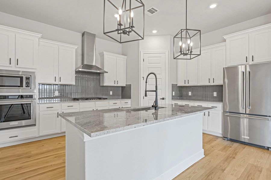 Furnished interior view inside a new home in ShadowGlen, Manor (Image 6). Furnished interior view inside a new home in ShadowGlen, Manor (Image 6).