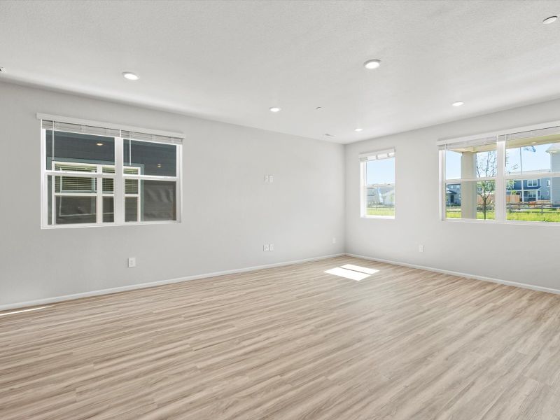 Spacious, unfurnished interior of a new home in Horizon Uptown: The Meadow Collection, Aurora (Image 5). Spacious, unfurnished interior of a new home in Horizon Uptown: The Meadow Collection, Aurora (Image 5).