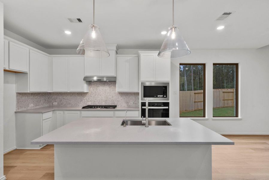 Furnished interior view inside a new home in The Highlands, Porter (Image 8).
