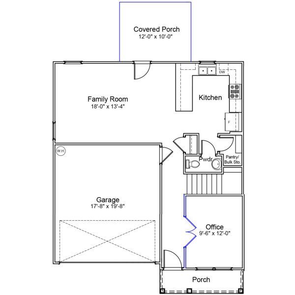 2D floor plan layout of this home in Jordan Grove, Conway, SC (Image 4).
