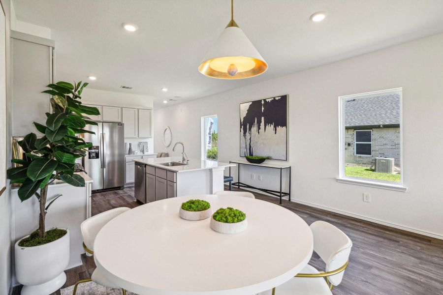 Furnished interior view inside a new home in Cypress Green, Tomball (Image 4).