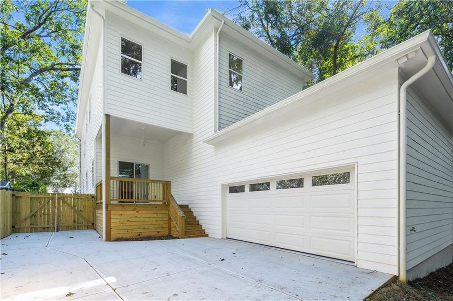 Exterior details and patio area of a home in , Atlanta (Image 32). Exterior details and patio area of a home in , Atlanta (Image 32).